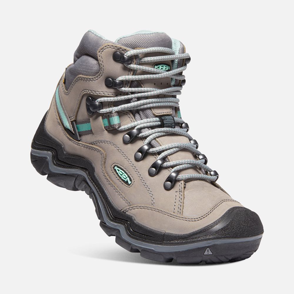 Keen Laarzen Dames Grijs - Durand Ii Waterproof - 25749-YCIN